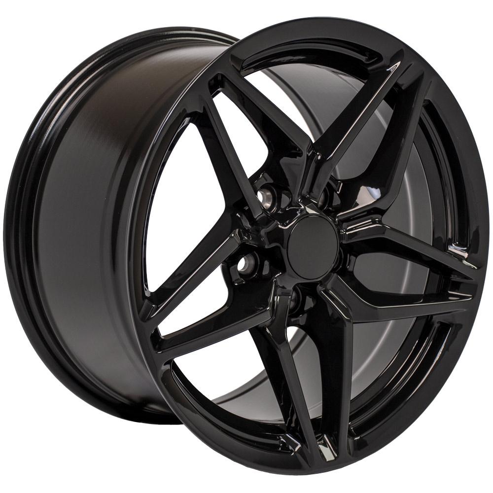 17 inch Rim fits Corvette - CV31 C7 ZR1 Style Black Wheel 17x9.5