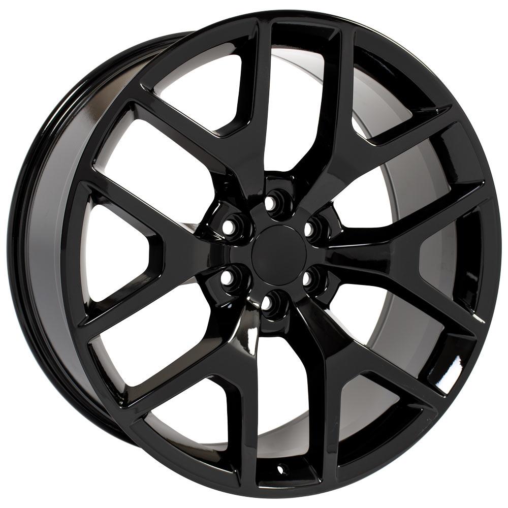 24 fits GMC - Sierra Replica Wheel - Gloss Black 24x10 | Suncoast