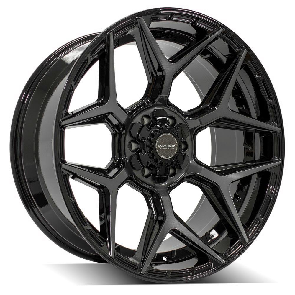 22" 4PLAY GEN3 Wheel fits GM-Ford-Lincoln-Nissan-Toyota - 4P06 Brushed Black 22x10