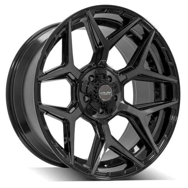 22" 4PLAY GEN3 Wheel fits Ram-Dodge-Jeep-GM-Ford - 4P06 Brushed Black 22x10