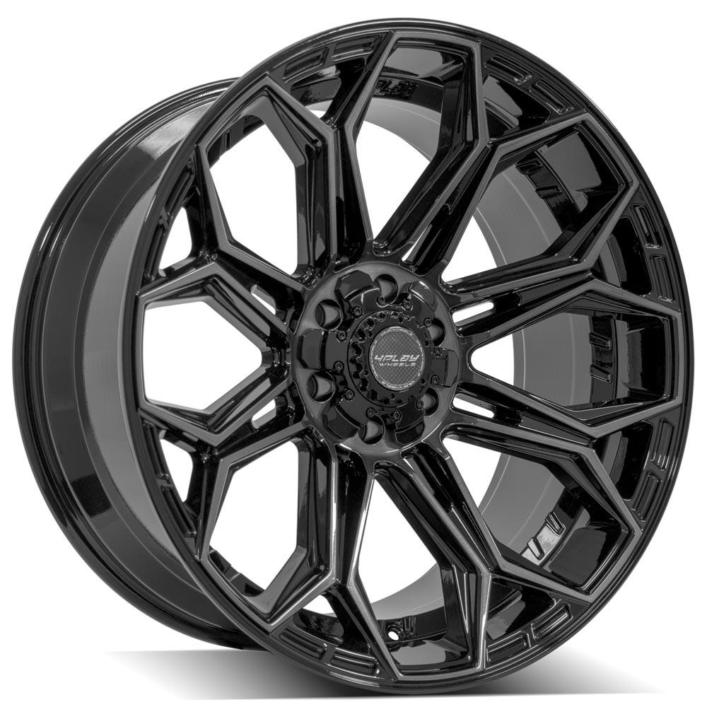22" 4PLAY GEN3 Wheel fits GM-Ford-Lincoln-Nissan-Toyota - 4P83 Brushed Black 22x10