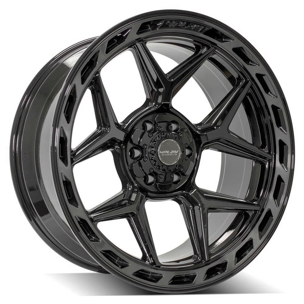 22" 4PLAY GEN3 Wheel fits Ram-Dodge-Jeep-GM-Ford - 4P55 Brushed Black 22x10