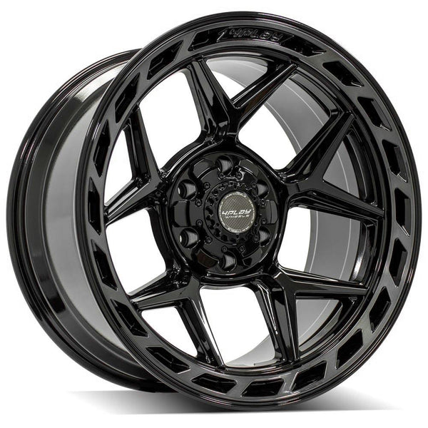 20" 4PLAY GEN3 Wheel fits Ram-Dodge-Jeep-GM-Ford - 4P55 Brushed Black 20x10