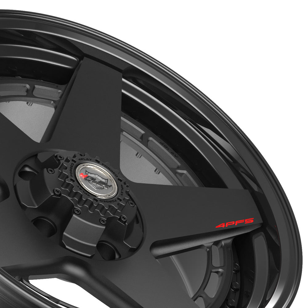 20x9 4PLAY Wheel for Ram-Dodge-Jeep-GM-Ford 4PF5 - Gloss Black Barrel with Matte Center|Suncoast Wheels high quality affordable replacement rims, replica OEM stock wheels, quality budget rims