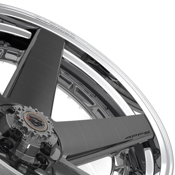 22x10 4PLAY Wheel for Ram-Dodge-Jeep-GM-Ford 4PF5 - Polished Barrel with Tinted Clear Center|Suncoast Wheels high quality affordable replacement rims, replica OEM stock wheels, quality budget rims