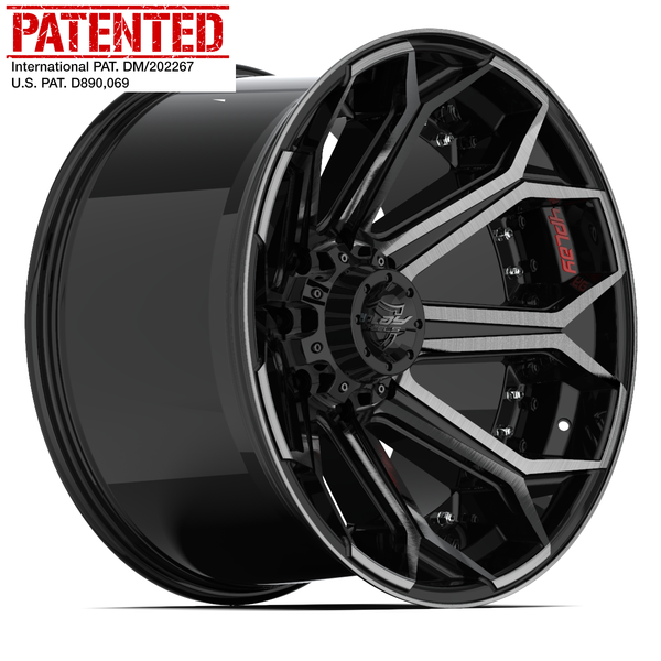 20" 4PLAY Wheel fits Chevy-GMC - 4P80R Brushed Black Rim 20x10