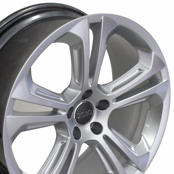 20" Fits Audi - Q5 Style Replica Wheel - Hyper Silver 2x8.5 | Suncoast Wheels Audi factory replica wheels, Volkswagen OEM alloy wheels, affordable replica Audi wheels