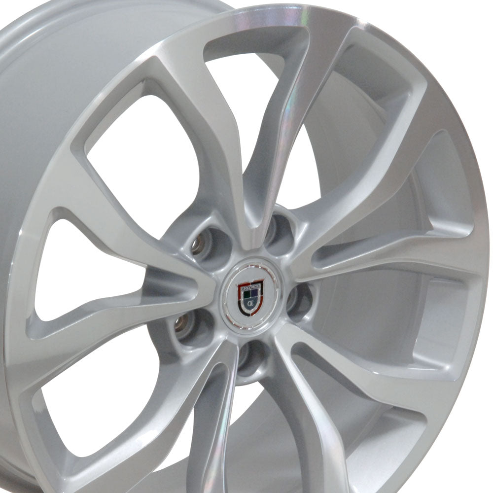 18" Fits Cadillac - ATS Style Replica Wheel - Silver Mach'd Face 18x8 | Suncoast Wheels high quality affordable replacement rims, replica OEM stock wheels, quality budget rims