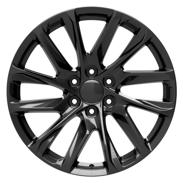 22" Wheel fits Cadillac Escalade - CA90 Black 22x9
