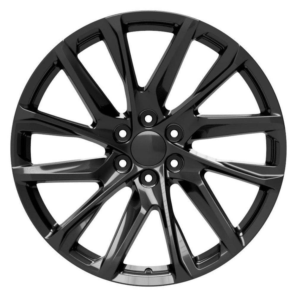 24" Wheel fits Cadillac Escalade - CA90 Black 24x10