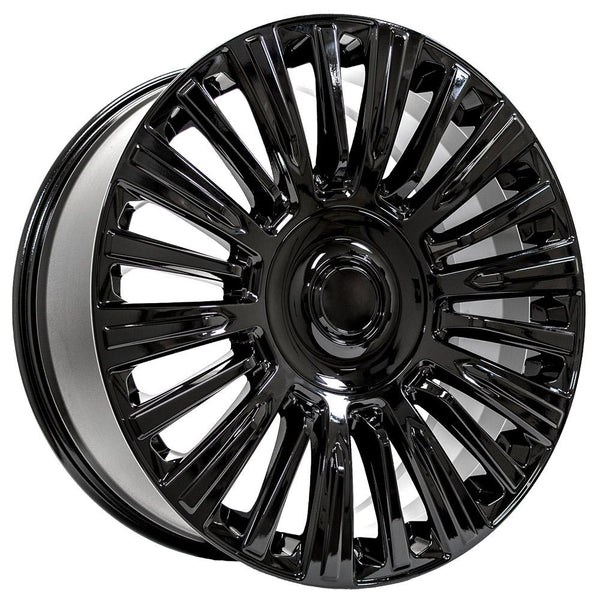 22" Wheel fits Cadillac Escalade - CA92 Black 22x9