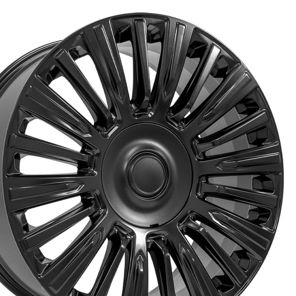 22" Wheel fits Cadillac Escalade - CA92 Satin Black 22x9