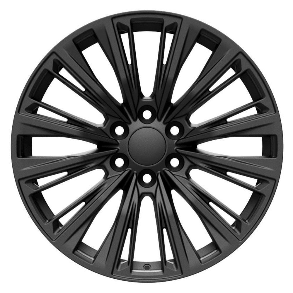 22" Wheel fits Cadillac Escalade - CA93 Satin Black 22x9