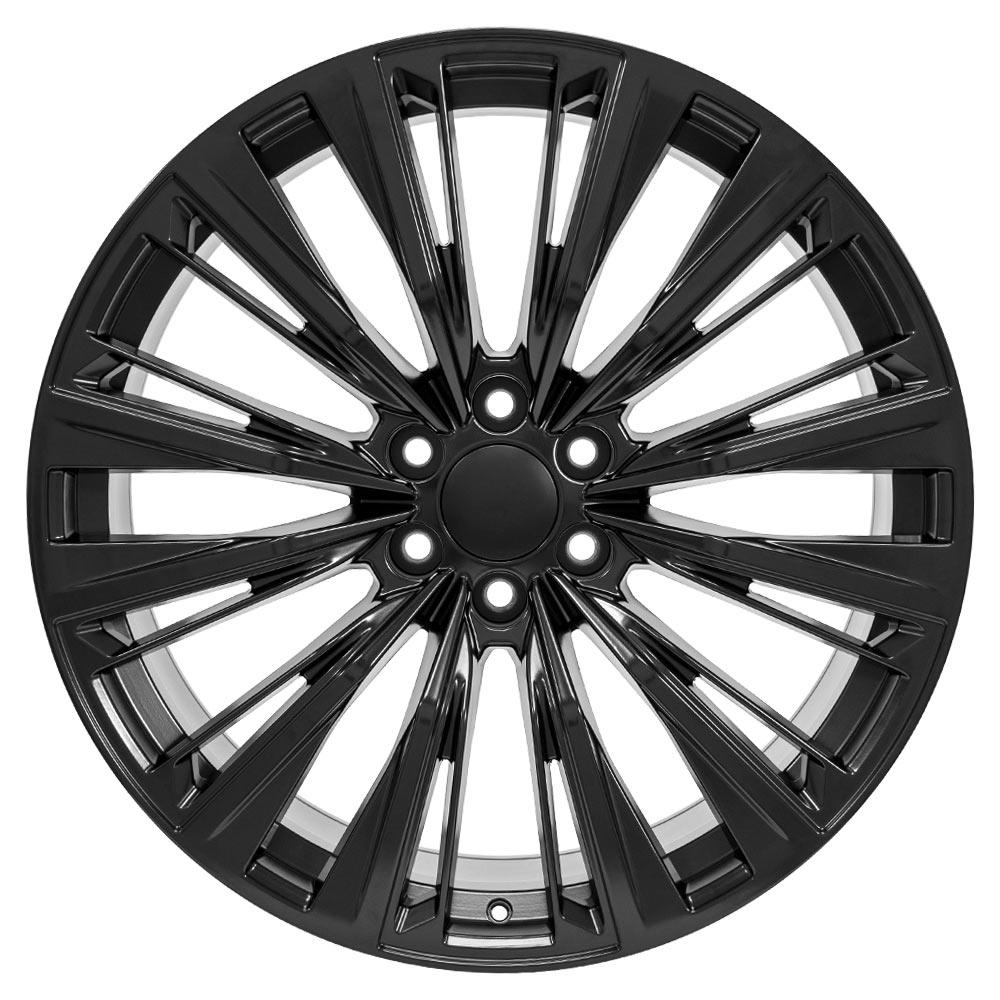 24" Wheel fits Cadillac Escalade - CA93 Satin Black 24x10