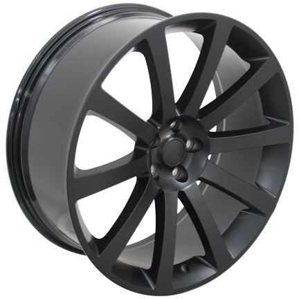 22" Fits Chrysler - CL 3 SRT Style Replica Wheel - Satin Black 22x9 | Suncoast Wheels Dodge Hellcat replica wheels, Grand Cherokee SRT replica wheels, Challenger reproduction wheels, affordable Dodge replica rims