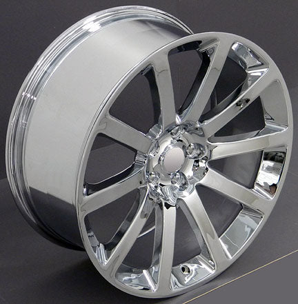 22" Fits Chrysler - 3 SRT Wheel - Chrome 22x9 | Suncoast Wheels Dodge Hellcat replica wheels, Grand Cherokee SRT replica wheels, Challenger reproduction wheels, affordable Dodge replica rims