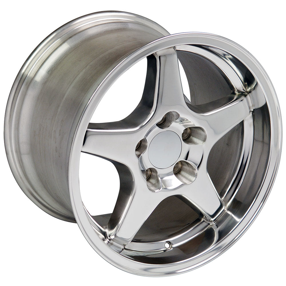 17" Fits Chevrolet - Corvette ZR1 Wheel - Polished 17x11 | Suncoast Wheels 22 inch OEM Chevy Wheels, factory Silverado 20 inch wheels, GMC replica wheels