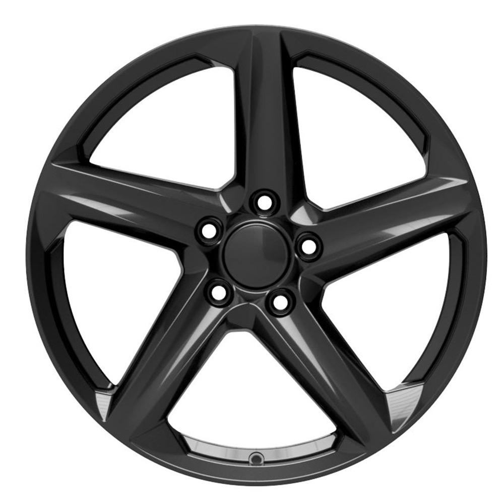 19" Replica Wheel fits Chevrolet C8 Corvette - CV02D Black 19x8.5