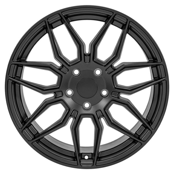 19" Wheel fits Chevrolet C7 Corvette - CV03C Satin Black 19x10