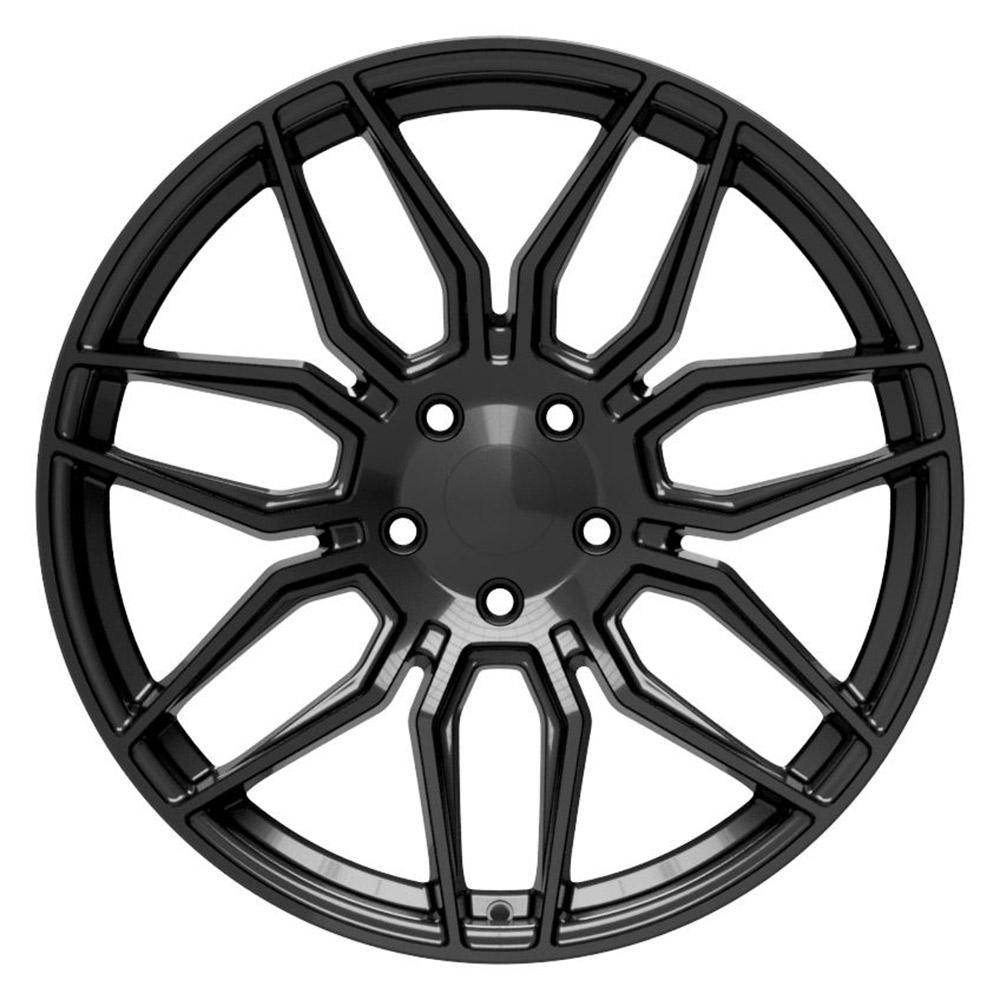 20" Wheel fits Chevrolet C8 Corvette - CV03D Black 20x11