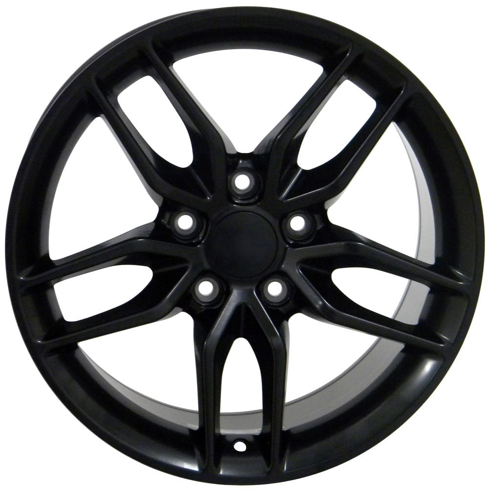 17" fits Chevrolet - C7 Stingray Replica Wheel - Satin Black 17x9.5 | Suncoast Wheels 22 inch OEM Chevy Wheels, factory Silverado 20 inch wheels, GMC replica wheels