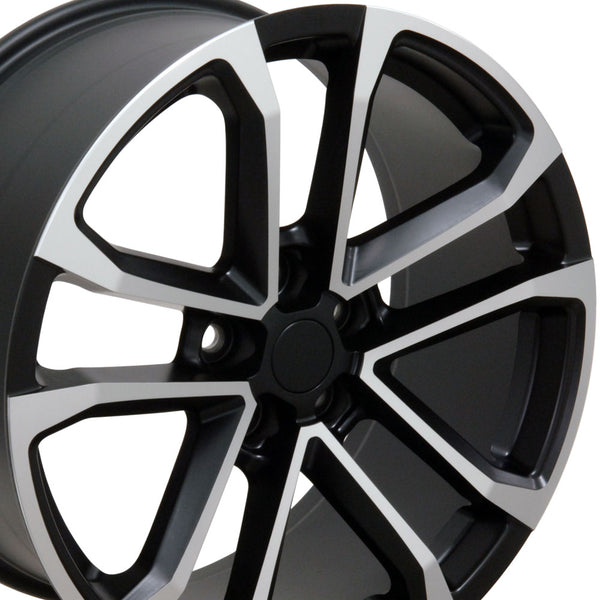 20" Fits Chevrolet - Camaro ZL1 Style Replica Wheel - Satin Black with a Mach'd Face 2x8.5 | Suncoast Wheels 22 inch OEM Chevy Wheels, factory Silverado 20 inch wheels, GMC replica wheels