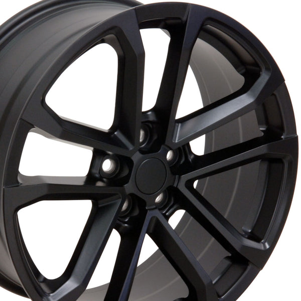 20" Fits Chevrolet - Camaro ZL1 Style Replica Wheel - Satin Black 20x9.5 | Suncoast Wheels 22 inch OEM Chevy Wheels, factory Silverado 20 inch wheels, GMC replica wheels