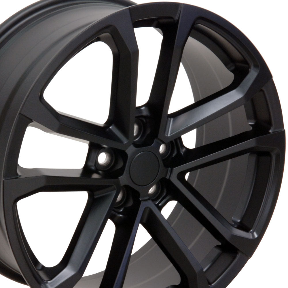 20" Fits Chevrolet - Camaro ZL1 Style Replica Wheel - Satin Black 2x9.5 | Suncoast Wheels 22 inch OEM Chevy Wheels, factory Silverado 20 inch wheels, GMC replica wheels