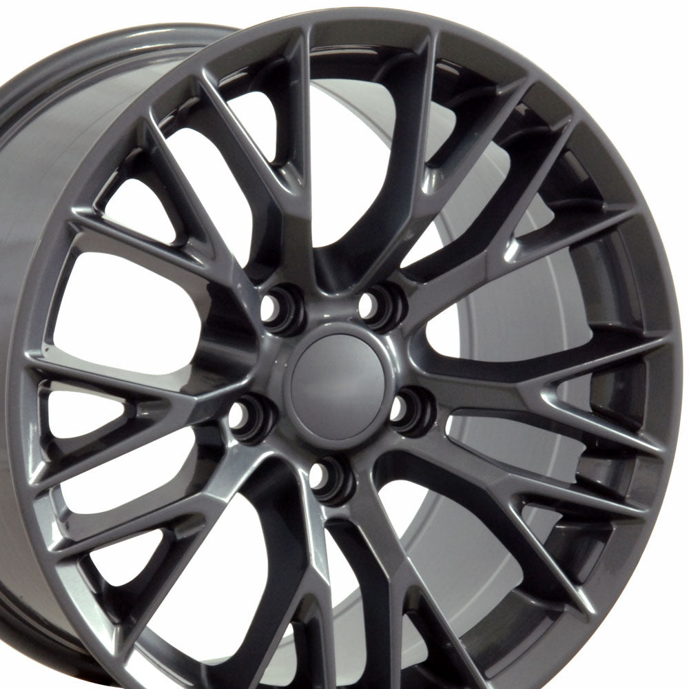 18" Fits Chevrolet - C7 Zo6 Style Wheel - Gunmetal 18x8.5