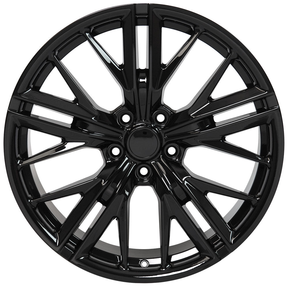 20" fits Chevrolet - Camaro ZL1 Wheel Replica - Black 2x8.5 | Suncoast Wheels 22 inch OEM Chevy Wheels, factory Silverado 20 inch wheels, GMC replica wheels