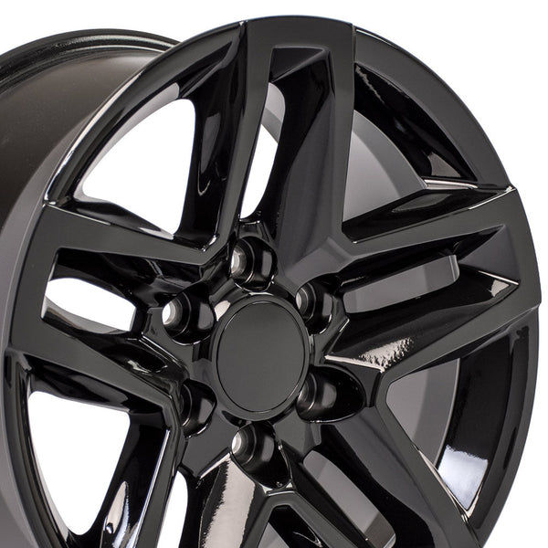 18 inch Rim Fits Chevy Trail Boss CV34 Black Chevy Truck Wheel