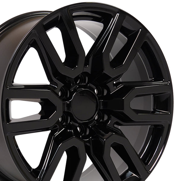 Fits GMC Sierra Rim - CV36 20x9 Black Sierra Wheel