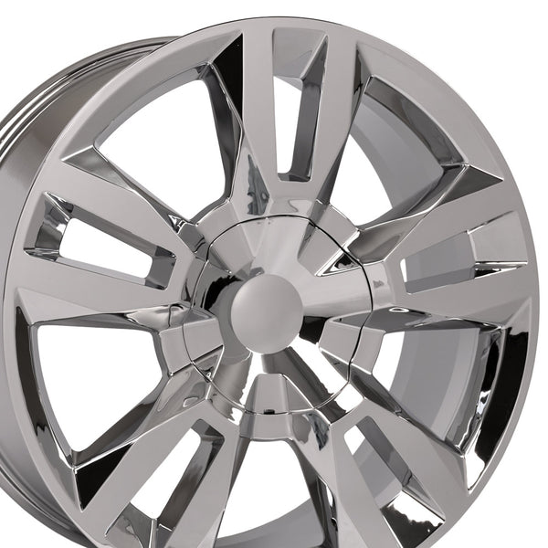 22" Forged Rim fits Tahoe RST Rally Style Chrome 22x9 Wheel Hollander 5821