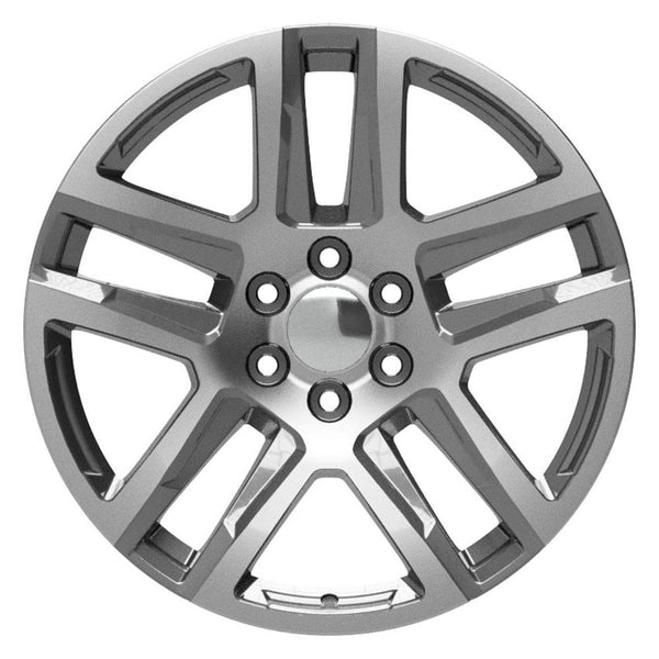 22" Wheel fits Chevrolet Silverado 1500 - CV63 Gunmetal Machined 22x9