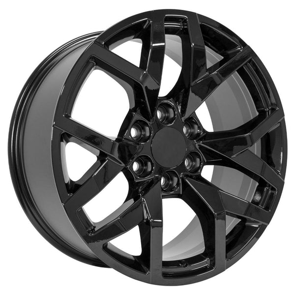 22" Wheel fits Chevrolet Suburban 1500 - CV66 Black 22x9