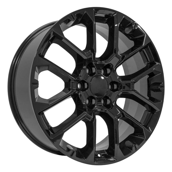 22" Wheel fits Chevrolet Suburban 1500 - CV67 Black 22x9