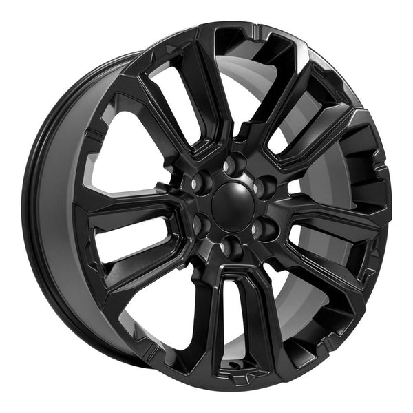 22" Wheel fits Chevrolet Suburban 1500 - CV68 Satin Black 22x9