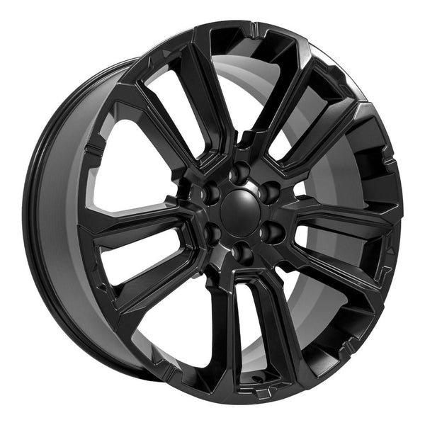 24" Wheel fits Chevrolet Suburban 1500 - CV68 Satin Black 24x10