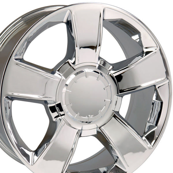 20 inch Rim Fits Silverado CV79 20x8.5 Chrome Chevy Truck Wheel