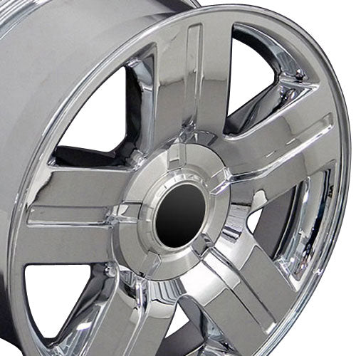 22" Fits Chevrolet - Texas Wheel - Chrome 22x9 | Suncoast Wheels 22 inch OEM Chevy Wheels, factory Silverado 20 inch wheels, GMC replica wheels
