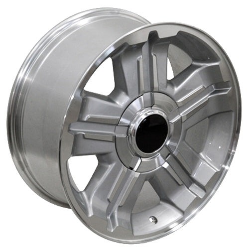 18" Fits Chevrolet - Z71 Wheel - Silver 18x8 | Suncoast Wheels 22 inch OEM Chevy Wheels, factory Silverado 20 inch wheels, GMC replica wheels