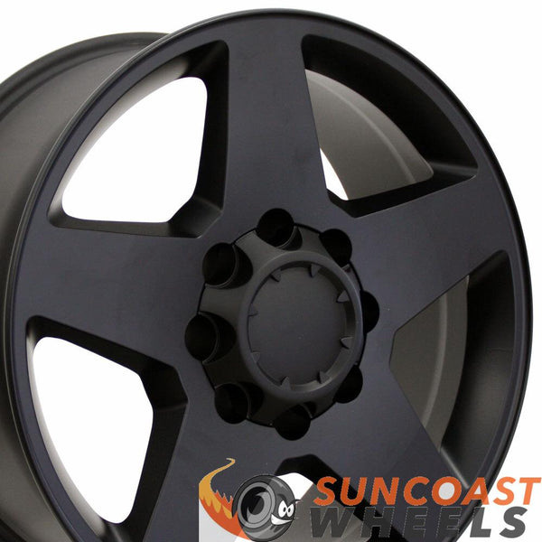 20 inch Rim Fits Silverado CV91A 20x8.5 Satin Black Chevy Truck Wheel