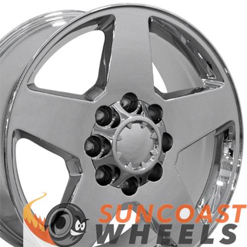 20 inch Rim Fits Silverado CV91A 20x8.5 Chrome Chevy Truck Wheel