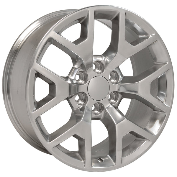 20" fits GMC - Sierra Replica Wheel - Polished 2x9 | Suncoast Wheels Chevy Silverado OEM rims, 20 inch OEM rims for Chevy Silverado, Chevrolet Silverado factory wheels, Chevrolet 20 inch factory wheels, 22 inch OEM Chevy Wheels