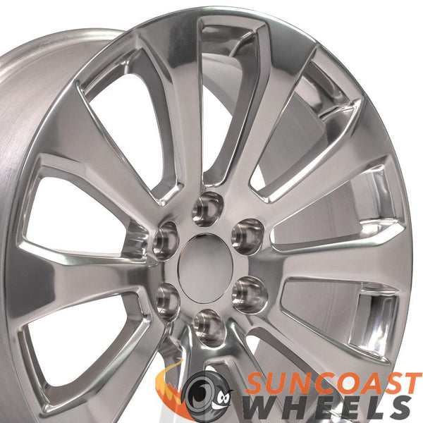 Polished Wheels fit Chevrolet Silverado 1500 High Country 22x9
