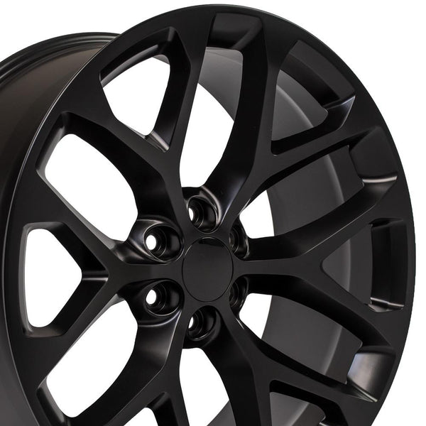 Satin Black Rims fit GMC Sierra 1500 24x10