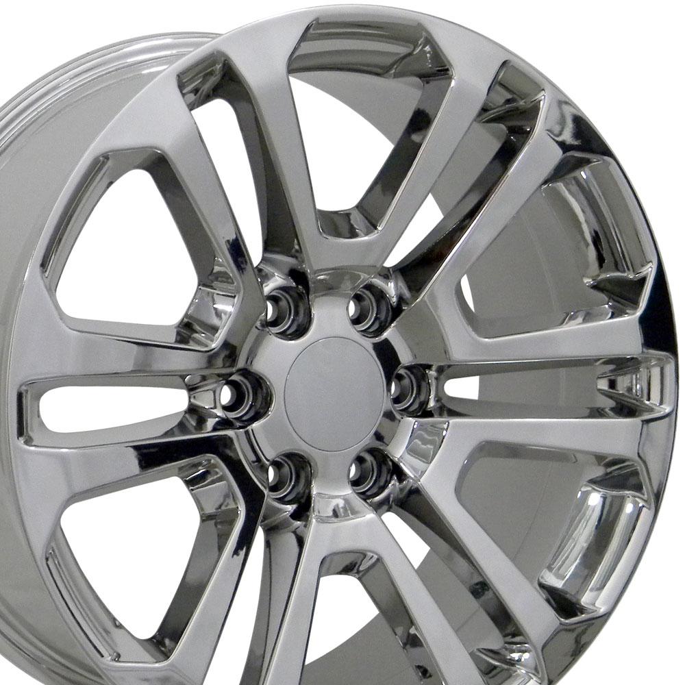 22 inch Rim Fits Sierra CV99 22x9 Chrome GMC Wheel