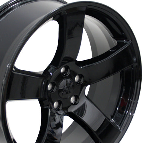 20" Fits Dodge - Charger Style Replica Wheel - Black 20x8 | Suncoast Wheels Dodge Hellcat replica wheels, Grand Cherokee SRT replica wheels, Challenger reproduction wheels, affordable Dodge replica rims