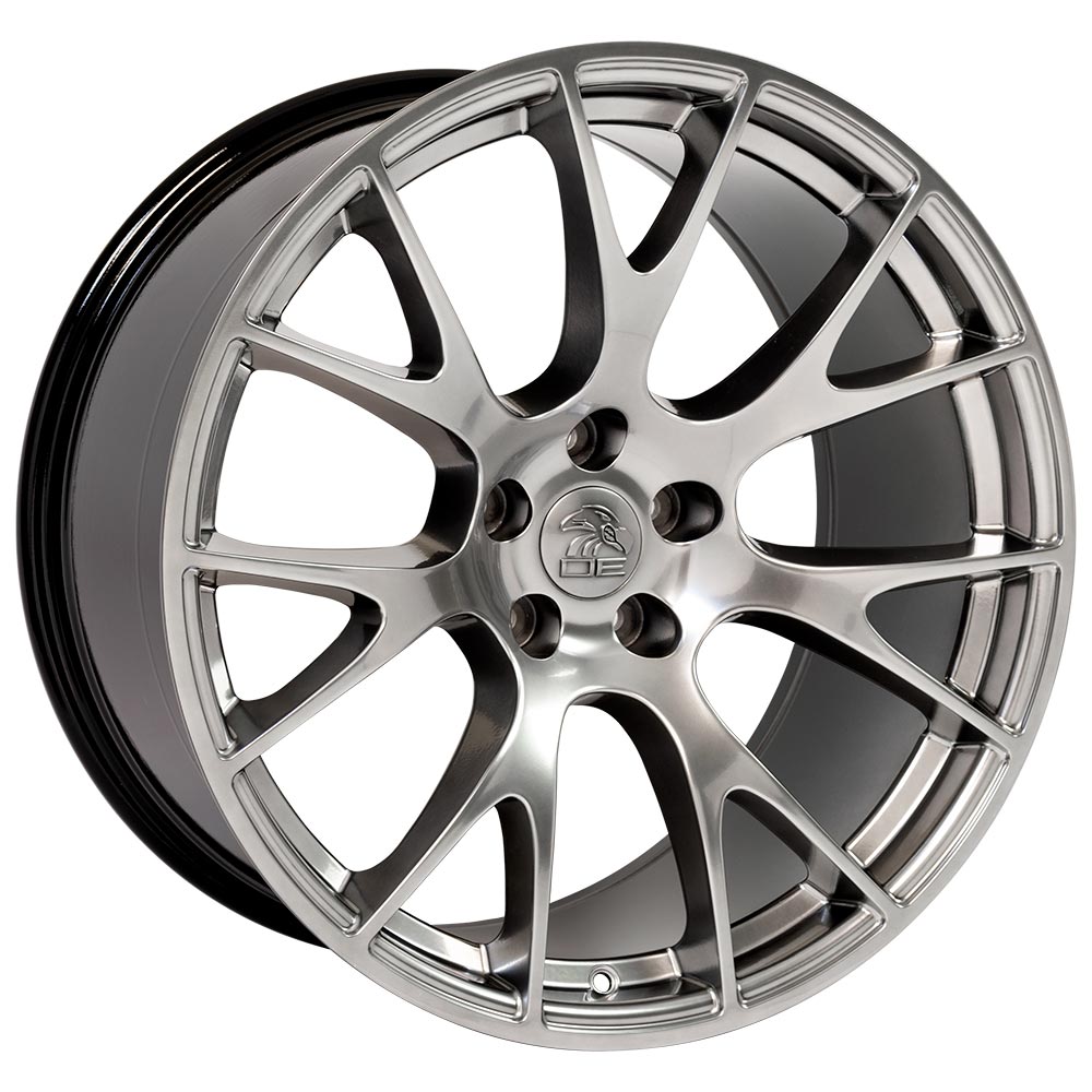 20" Fits Dodge - Hellcat Style Replica Wheel - Hyper Black 20x9