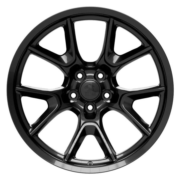 20" Replica Wheel fits Dodge Challenger - DG21 Black 20x11